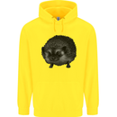 A Hedgehog Drawing Childrens Kids Hoodie Yellow