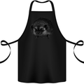 A Hedgehog Drawing Cotton Apron 100% Organic Black