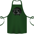 A Hedgehog Drawing Cotton Apron 100% Organic Forest Green