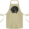 A Hedgehog Drawing Cotton Apron 100% Organic Khaki