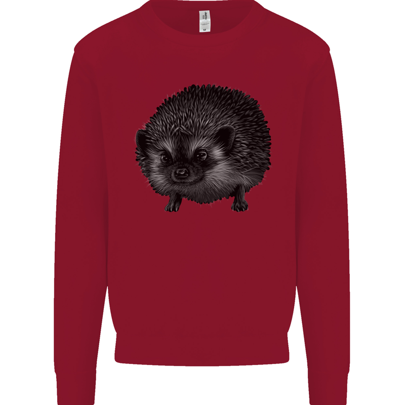 A Hedgehog Drawing Kids Sweatshirt Jumper Red