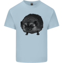 A Hedgehog Drawing Kids T-Shirt Childrens Light Blue