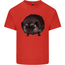 A Hedgehog Drawing Kids T-Shirt Childrens Red