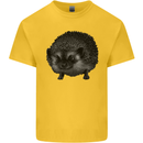 A Hedgehog Drawing Kids T-Shirt Childrens Yellow