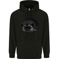 A Hedgehog Drawing Mens 80% Cotton Hoodie Black