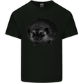 A Hedgehog Drawing Mens Cotton T-Shirt Tee Top Black