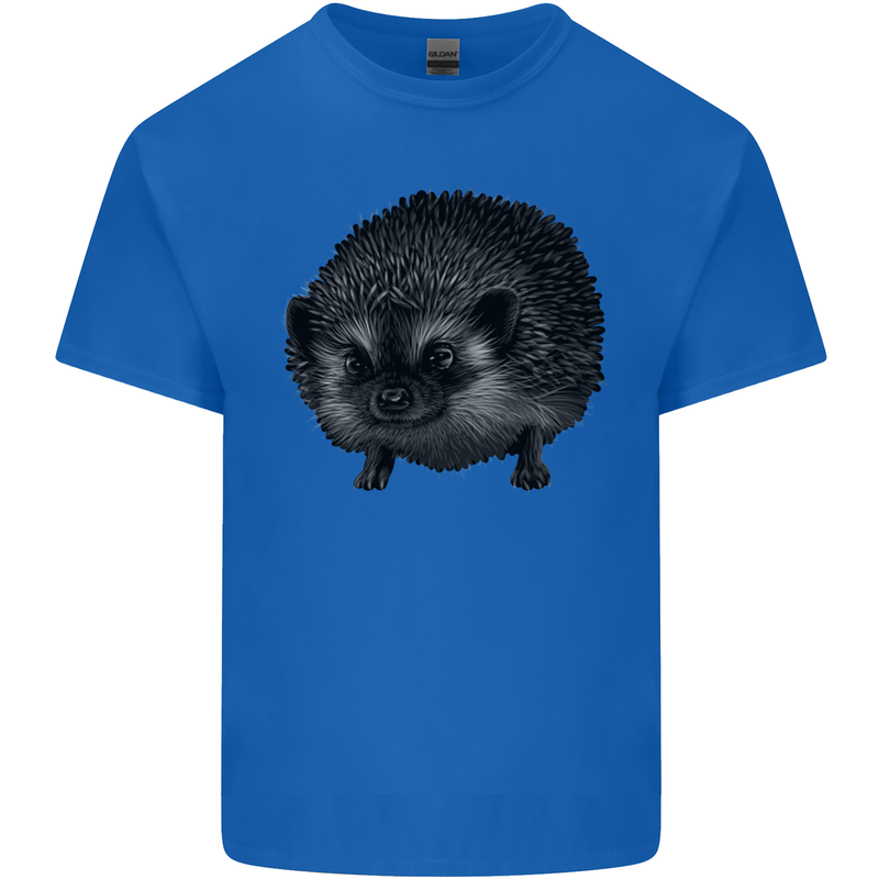 A Hedgehog Drawing Mens Cotton T-Shirt Tee Top Royal Blue