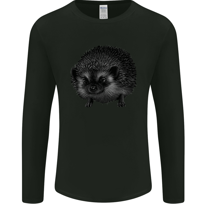 A Hedgehog Drawing Mens Long Sleeve T-Shirt Black
