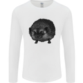 A Hedgehog Drawing Mens Long Sleeve T-Shirt White