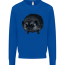 A Hedgehog Drawing Mens Sweatshirt Jumper Royal Blue