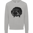 A Hedgehog Drawing Mens Sweatshirt Jumper Sports Grey