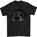 A Hedgehog Drawing Mens T-Shirt Cotton Gildan Black