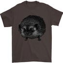 A Hedgehog Drawing Mens T-Shirt Cotton Gildan Dark Chocolate