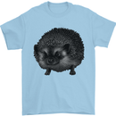 A Hedgehog Drawing Mens T-Shirt Cotton Gildan Light Blue