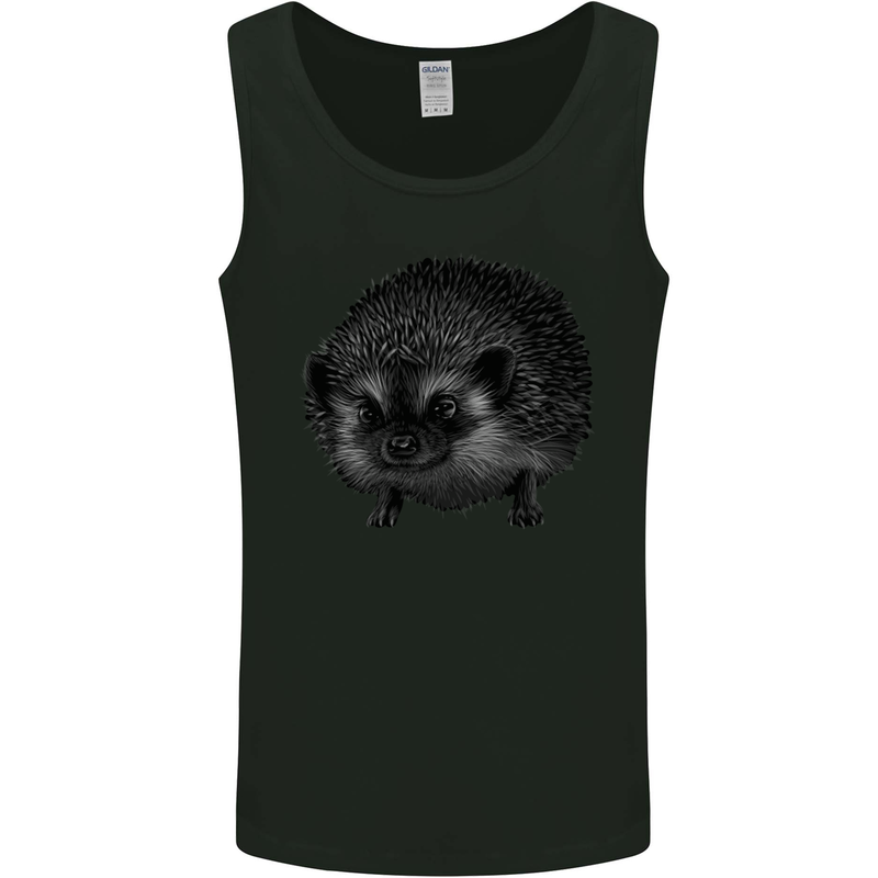 A Hedgehog Drawing Mens Vest Tank Top Black