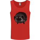 A Hedgehog Drawing Mens Vest Tank Top Red