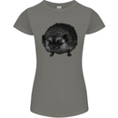 A Hedgehog Drawing Womens Petite Cut T-Shirt Charcoal