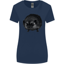 A Hedgehog Drawing Womens Wider Cut T-Shirt Navy Blue