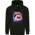 A Hedgehog Watercolour Childrens Kids Hoodie Black