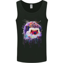A Hedgehog Watercolour Mens Vest Tank Top Black