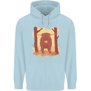 A Highland Cow Childrens Kids Hoodie Light Blue