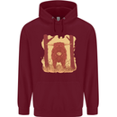 A Highland Cow Childrens Kids Hoodie Maroon