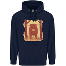 A Highland Cow Childrens Kids Hoodie Navy Blue