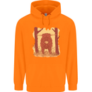 A Highland Cow Childrens Kids Hoodie Orange