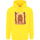 A Highland Cow Childrens Kids Hoodie Yellow