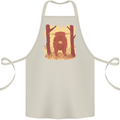 A Highland Cow Cotton Apron 100% Organic Natural