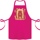 A Highland Cow Cotton Apron 100% Organic Pink