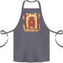 A Highland Cow Cotton Apron 100% Organic Steel
