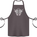 A Highland Cow Design Cotton Apron 100% Organic Dark Grey