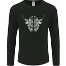 A Highland Cow Design Mens Long Sleeve T-Shirt Black