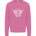A Highland Cow Design Mens Sweatshirt Jumper Azalea