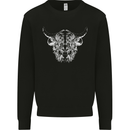 A Highland Cow Design Mens Sweatshirt Jumper Black