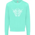 A Highland Cow Design Mens Sweatshirt Jumper Peppermint