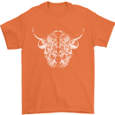 A Highland Cow Design Mens T-Shirt 100% Cotton Orange