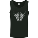 A Highland Cow Design Mens Vest Tank Top Black