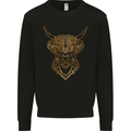 A Highland Cow Drawing Kids Sweatshirt Jumper Black