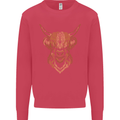 A Highland Cow Drawing Kids Sweatshirt Jumper Heliconia