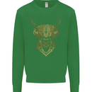 A Highland Cow Drawing Kids Sweatshirt Jumper Irish Green