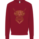 A Highland Cow Drawing Kids Sweatshirt Jumper Red