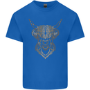 A Highland Cow Drawing Kids T-Shirt Childrens Royal Blue