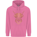 A Highland Cow Drawing Mens 80% Cotton Hoodie Azelea