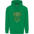 A Highland Cow Drawing Mens 80% Cotton Hoodie Irish Green