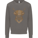 A Highland Cow Drawing Mens Sweatshirt Jumper Charcoal