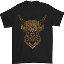 A Highland Cow Drawing Mens T-Shirt 100% Cotton Black