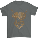 A Highland Cow Drawing Mens T-Shirt 100% Cotton Charcoal