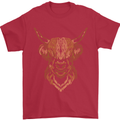 A Highland Cow Drawing Mens T-Shirt 100% Cotton Red